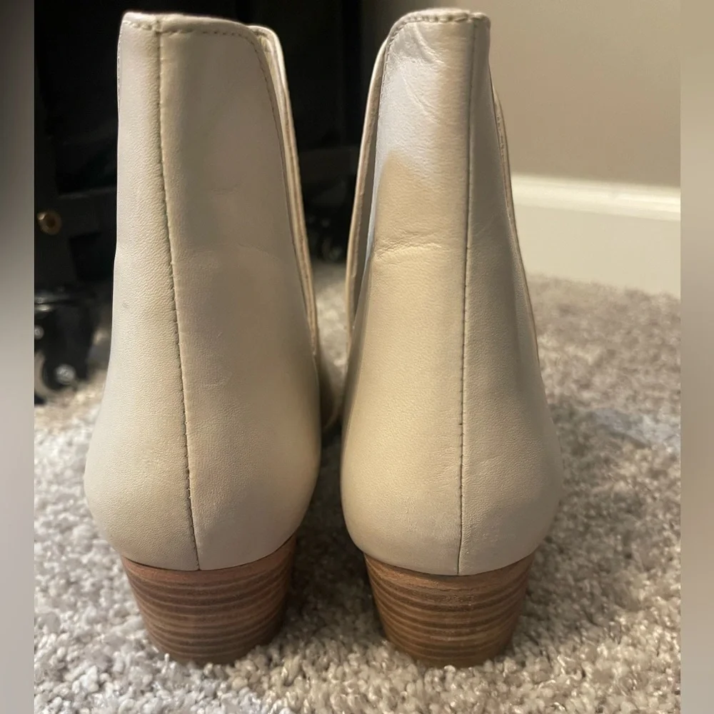 Free People Cream Ankle Booties